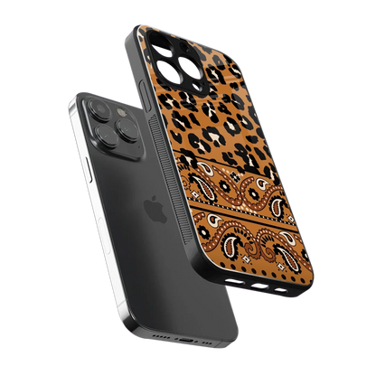 Jungle Bloom sleek iphone 15 pro max cover with tempered glass back and TPU edges