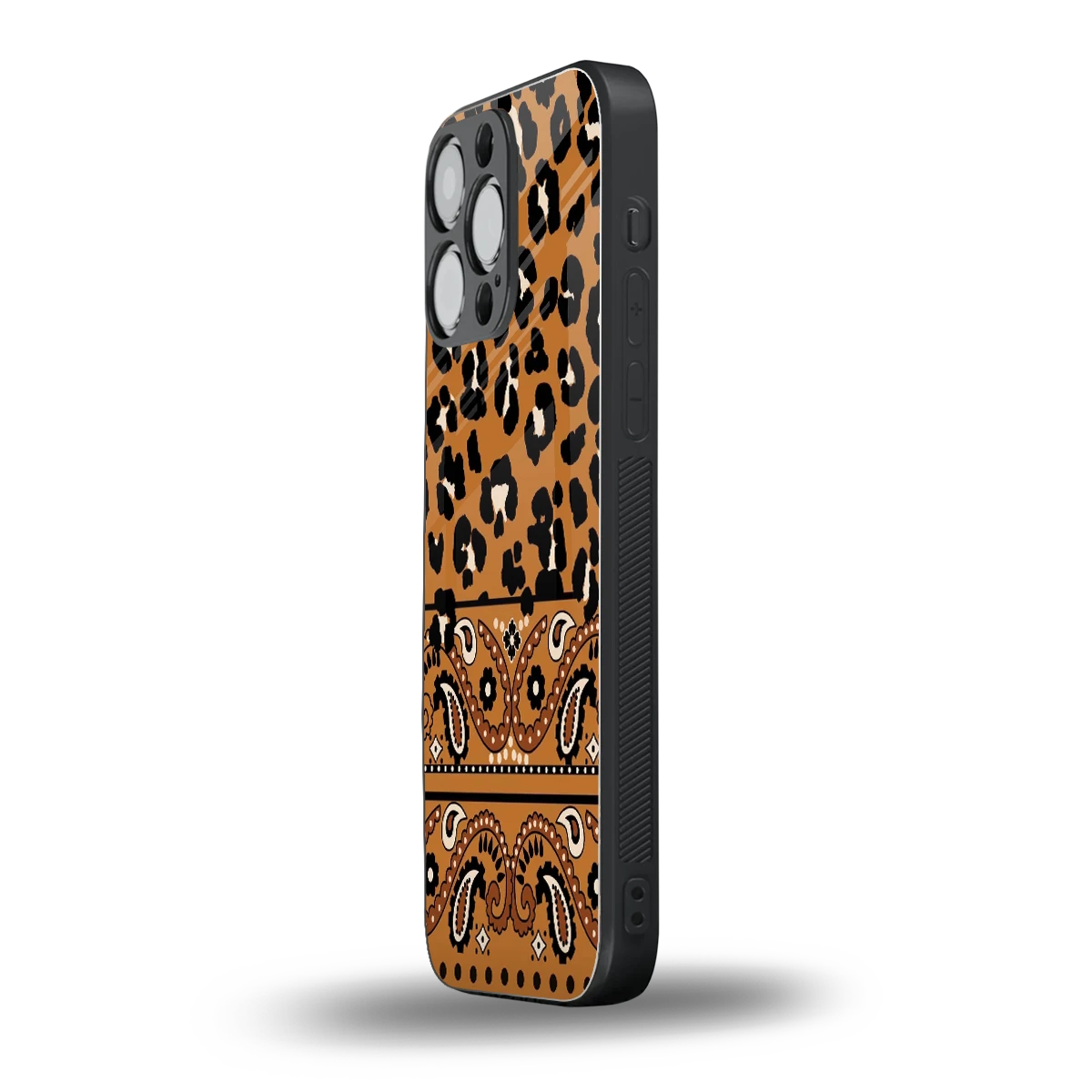 Jungle Bloom iphone 15 pro max mobile cover | shockproof glass phone case