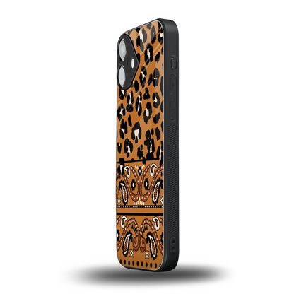 Jungle Bloom iphone 16 plus mobile cover | shockproof glass phone case