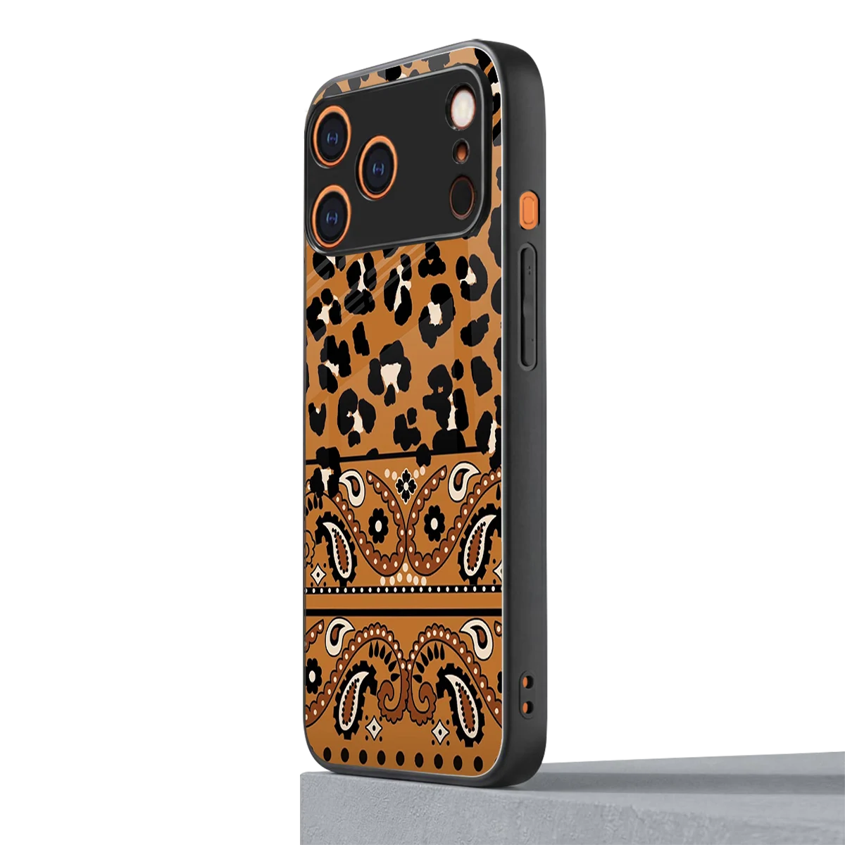 Jungle Bloom iphone 17 pro mobile cover | shockproof glass phone case