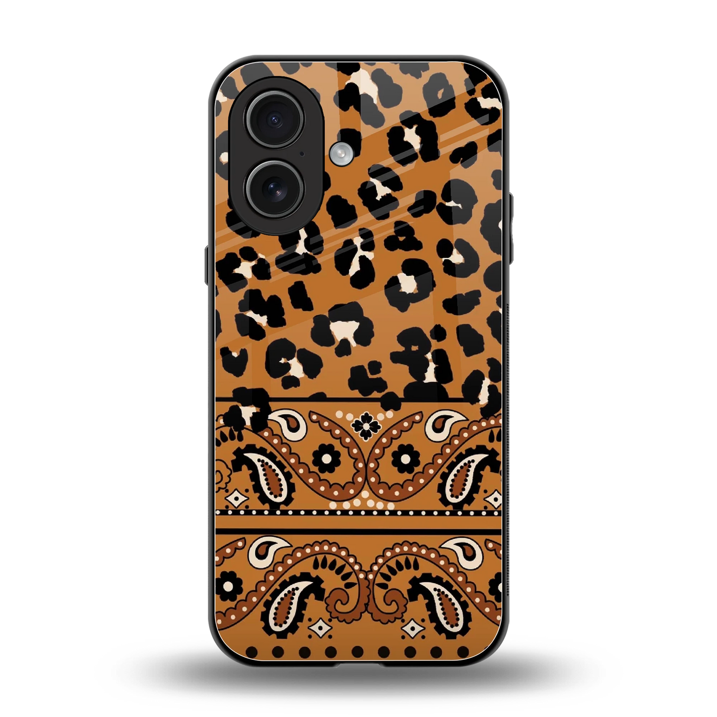 Jungle Bloom back phone cover | glass case for iphone 17