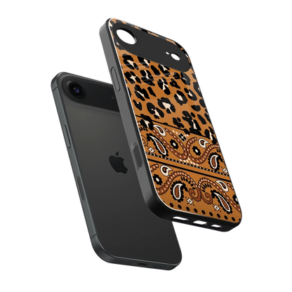 Jungle Bloom sleek iphone air cover with tempered glass back and TPU edges