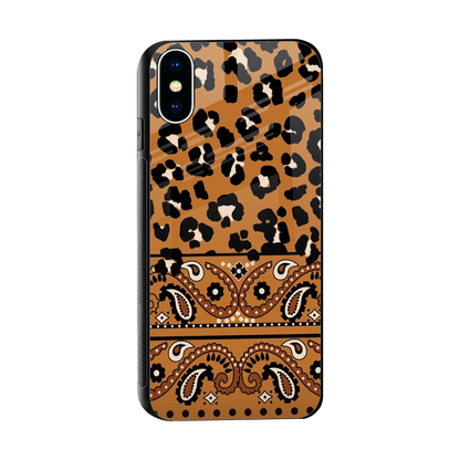 Jungle Bloom sleek iphone x cover with tempered glass back and TPU edges