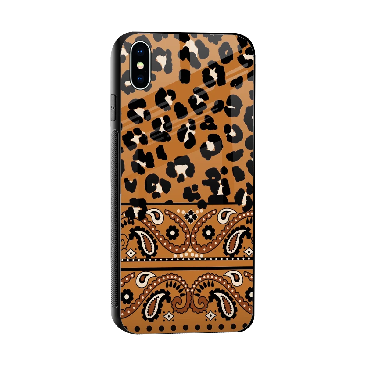 Jungle Bloom sleek iphone xs max cover with tempered glass back and TPU edges