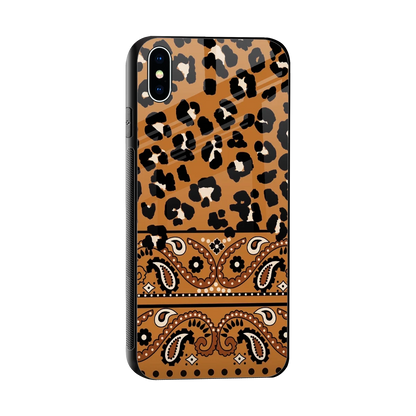Jungle Bloom sleek iphone xs max cover with tempered glass back and TPU edges