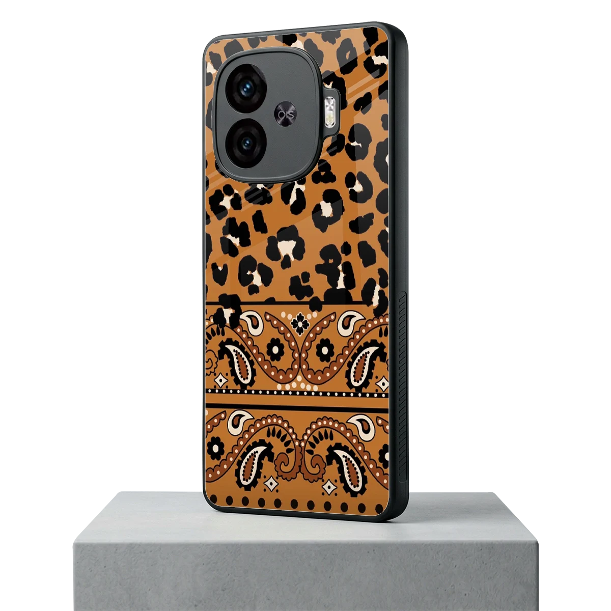 Jungle Bloom iqoo neo 10r 5g mobile cover | shockproof glass phone case