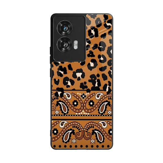Jungle Bloom back phone cover | glass case for motorola edge 50 fusion