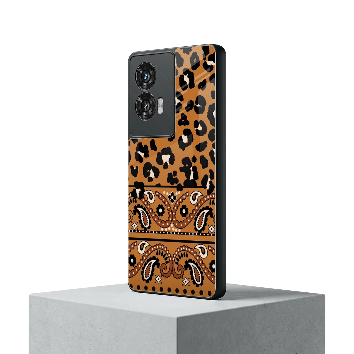 Jungle Bloom motorola edge 50 fusion mobile cover | shockproof glass phone case