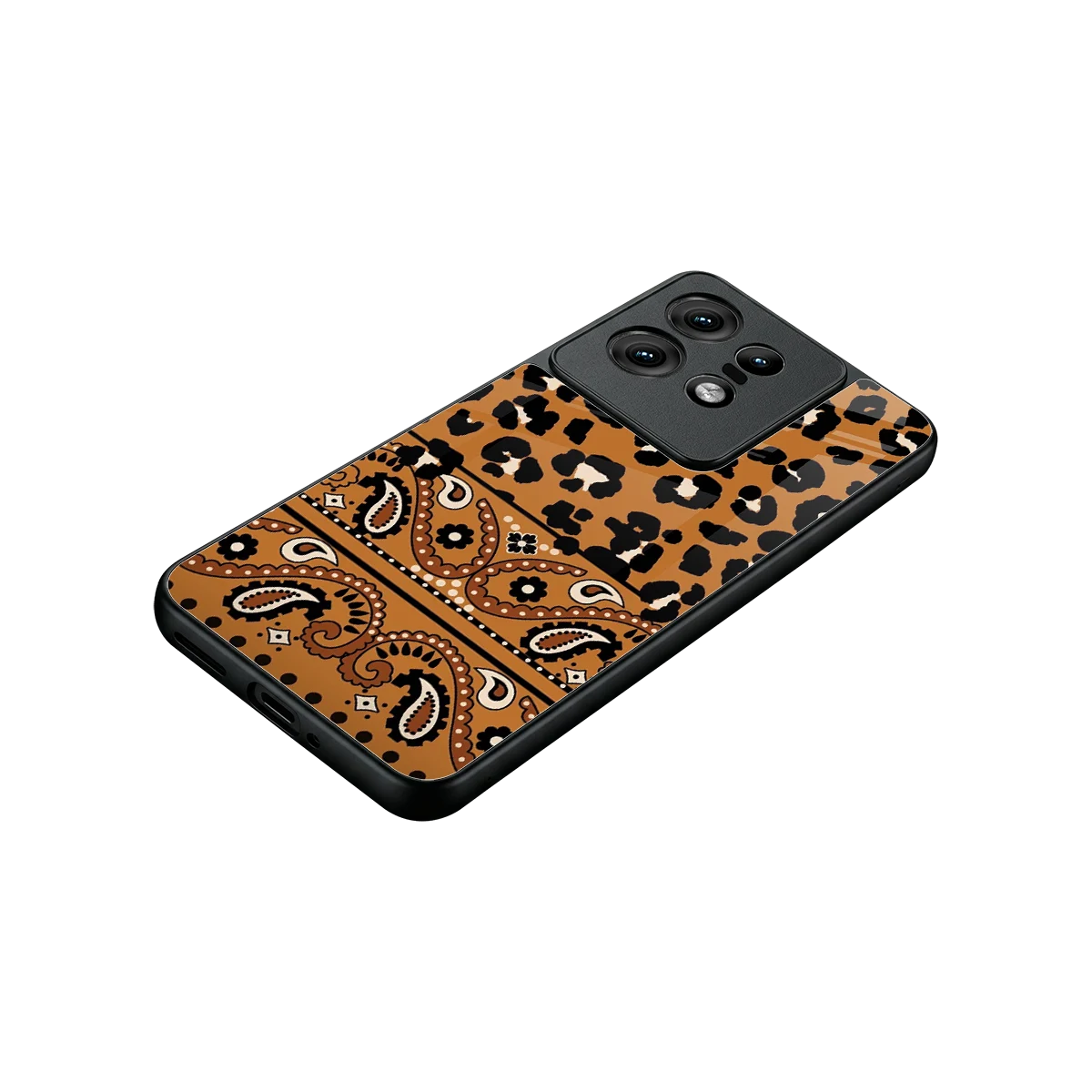 Jungle Bloom stylish phone case for motorola edge 50 pro | glossy glass and slim fit