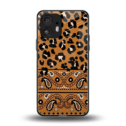 Jungle Bloom back phone cover | glass case for nothing phone 2