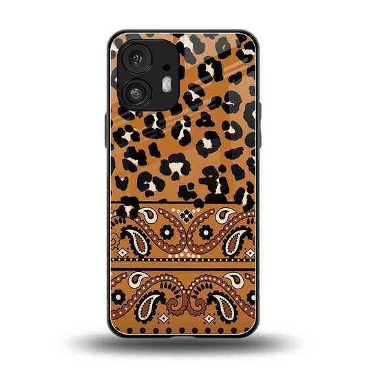 Jungle Bloom back phone cover | glass case for nothing phone 2