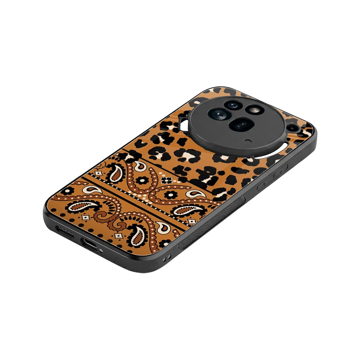 Jungle Bloom stylish phone case for nothing phone 3a pro | glossy glass and slim fit