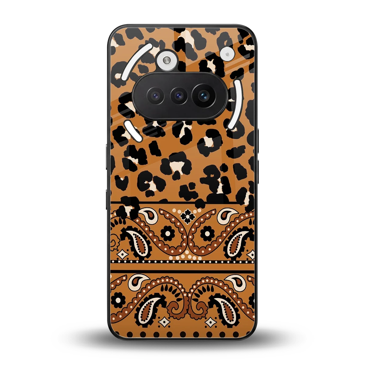 Jungle Bloom back phone cover | glass case for nothing phone 3a