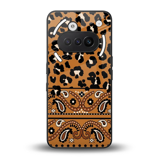 Jungle Bloom back phone cover | glass case for nothing phone 3a