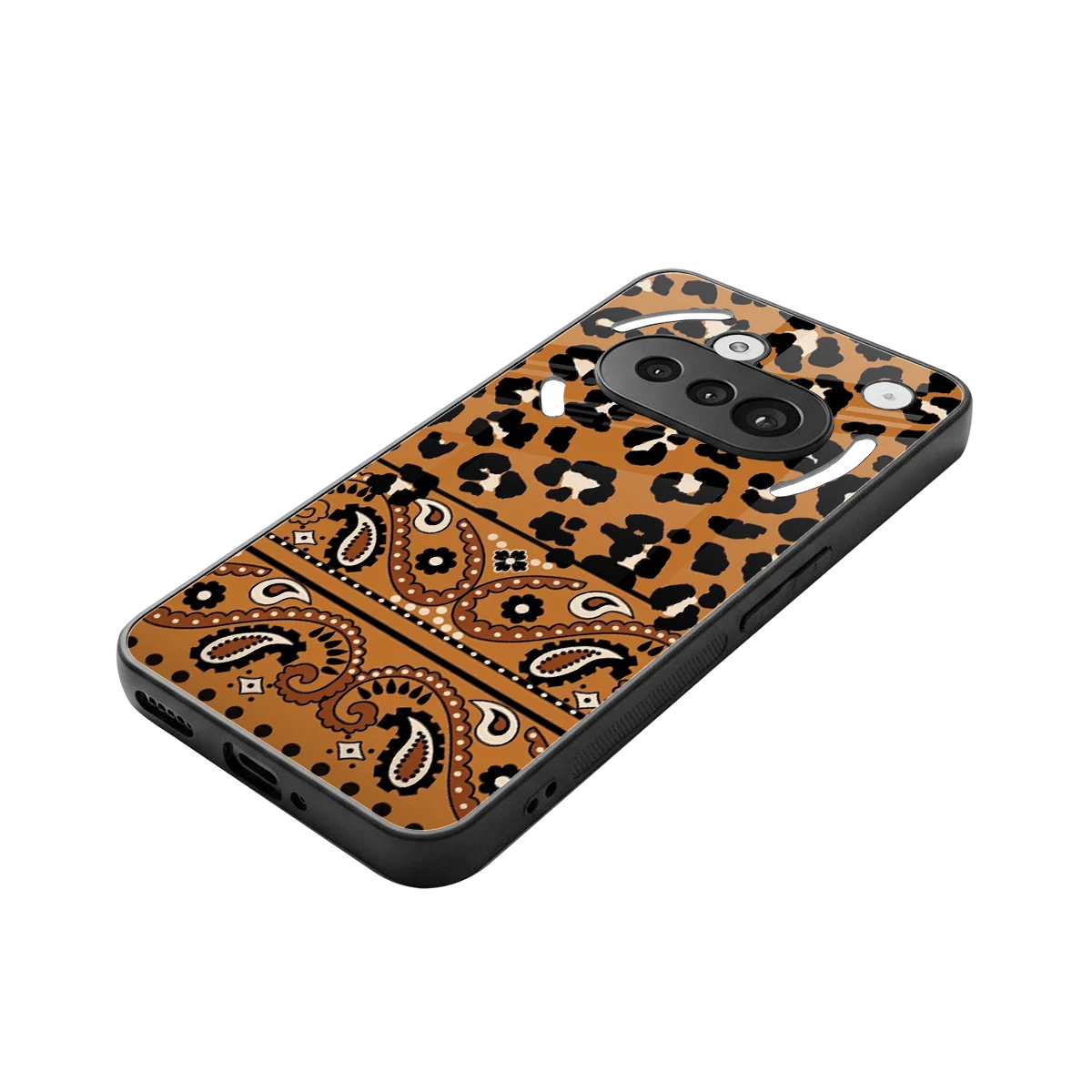 Jungle Bloom stylish phone case for nothing phone 3a | glossy glass and slim fit