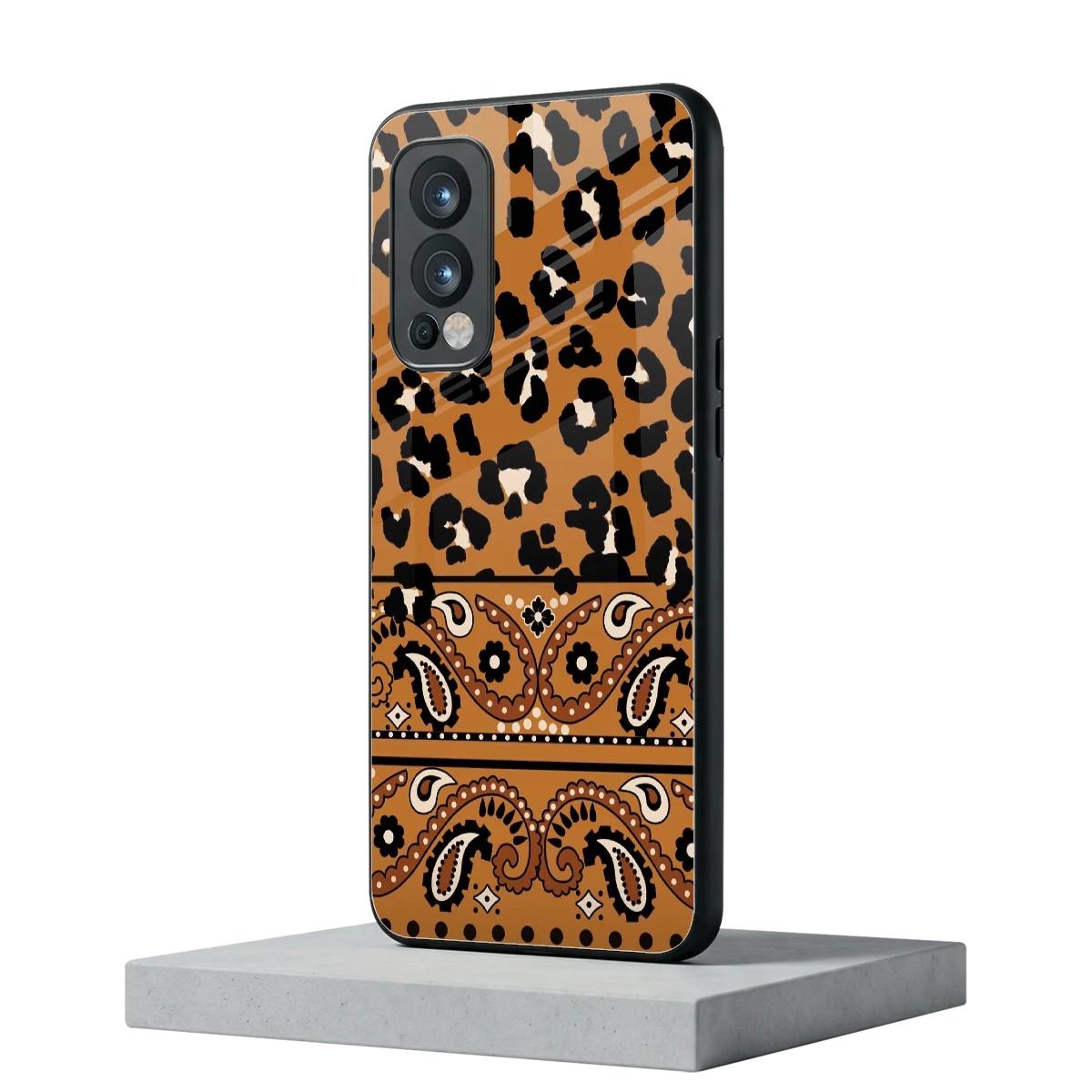 Jungle Bloom oneplus nord 2 mobile cover | shockproof glass phone case