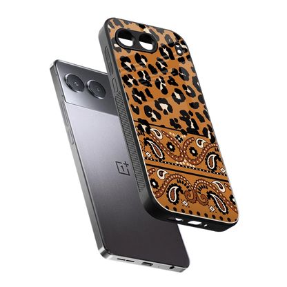 Jungle Bloom sleek oneplus nord 4 cover with tempered glass back and TPU edges