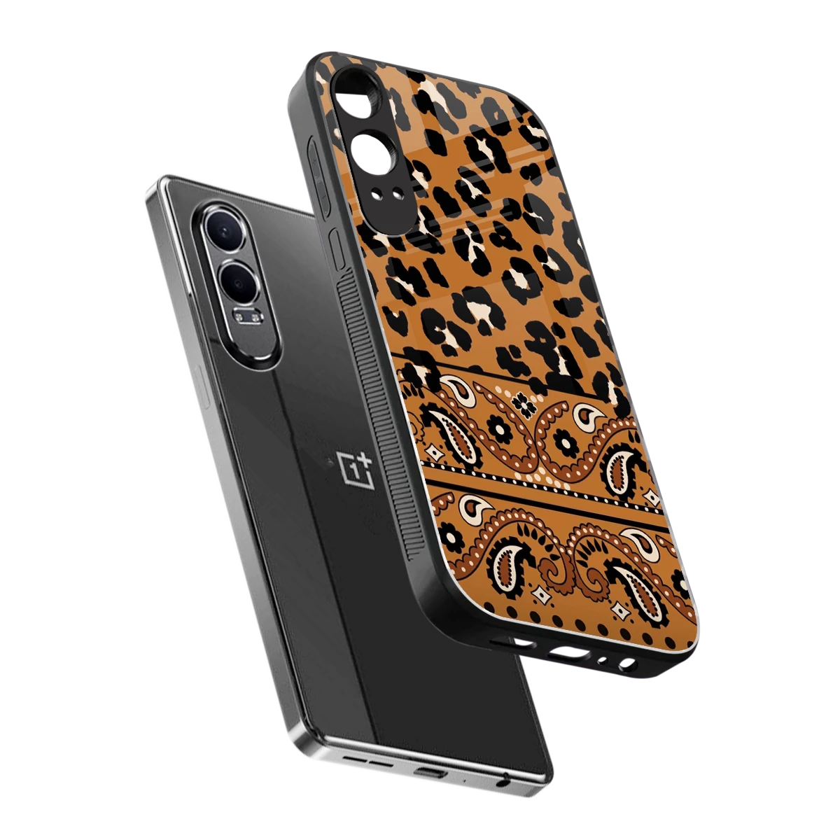 Jungle Bloom sleek oneplus nord ce 4 lite cover with tempered glass back and TPU edges