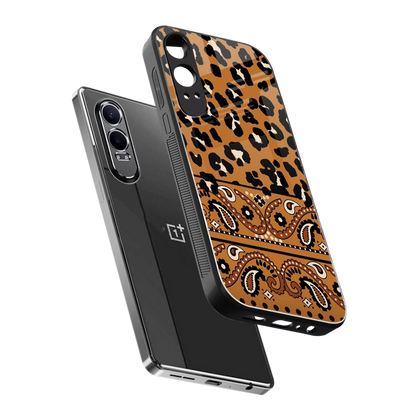 Jungle Bloom sleek oneplus nord ce 4 lite cover with tempered glass back and TPU edges