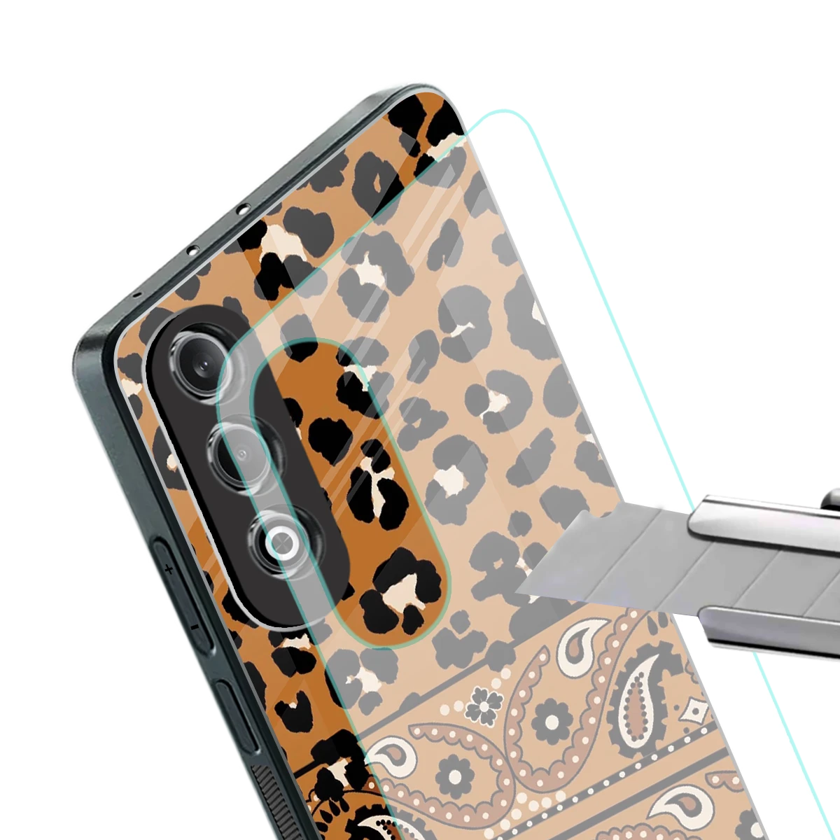Jungle Bloom stylish phone case for oneplus nord ce 4 | glossy glass and slim fit