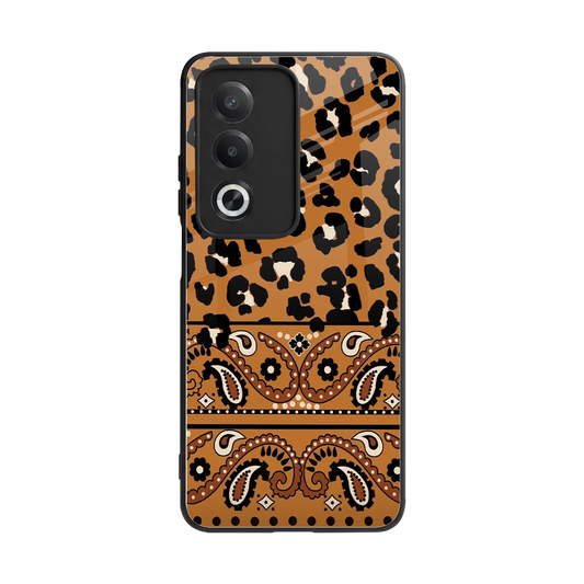 Jungle Bloom back phone cover | glass case for oppo a3 pro