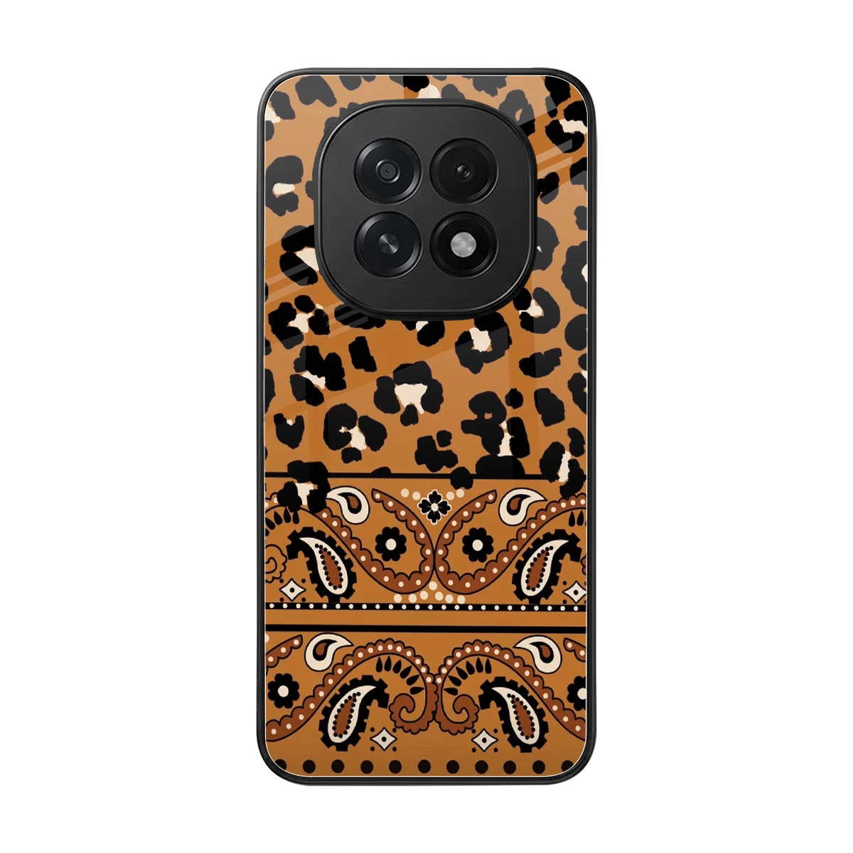 Jungle Bloom back phone cover | glass case for oppo f29 5g