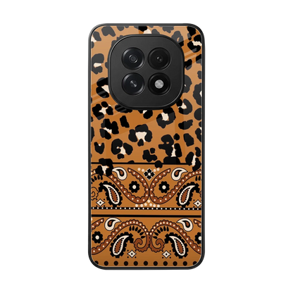 Jungle Bloom back phone cover | glass case for oppo f29 5g