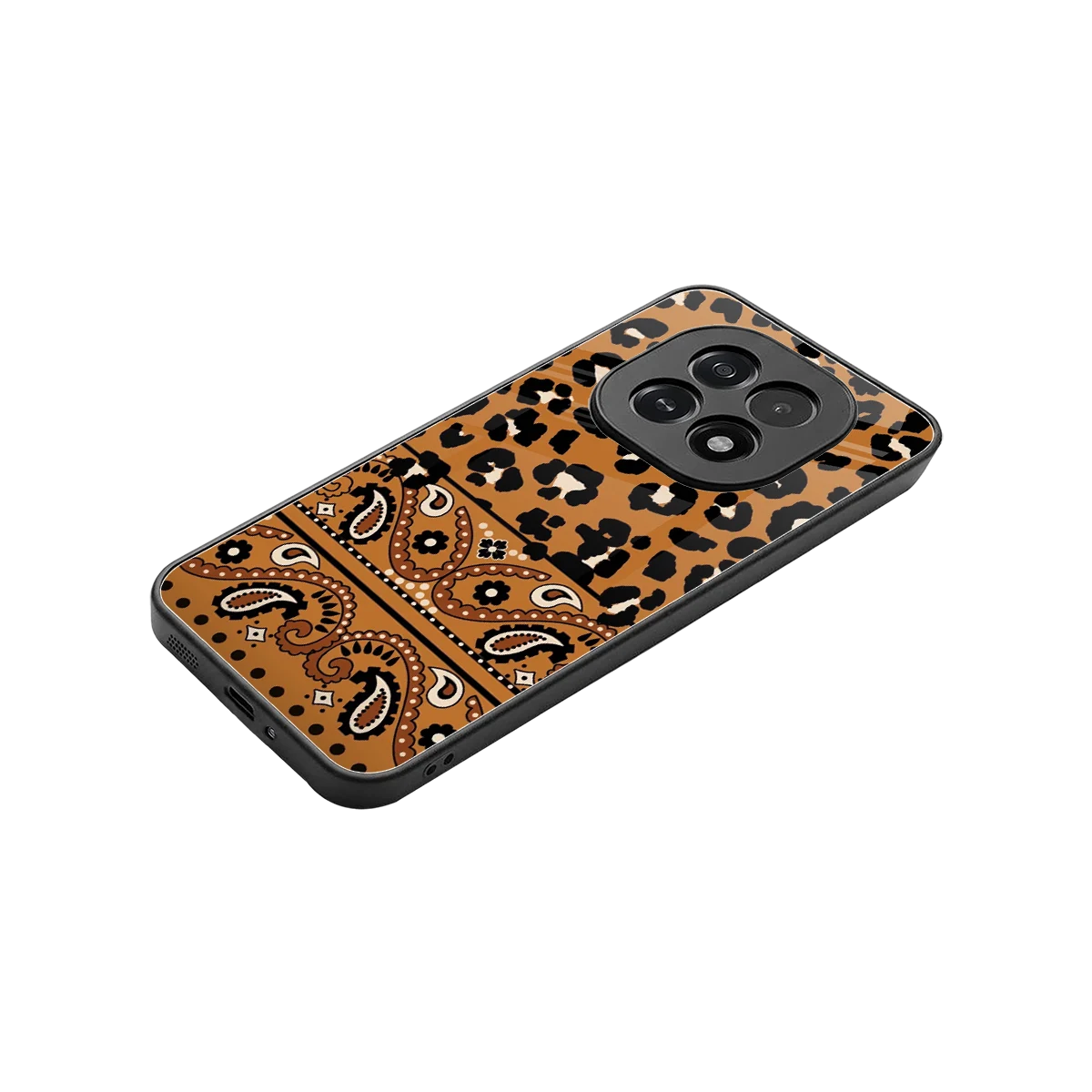 Jungle Bloom stylish phone case for oppo f29 5g | glossy glass and slim fit