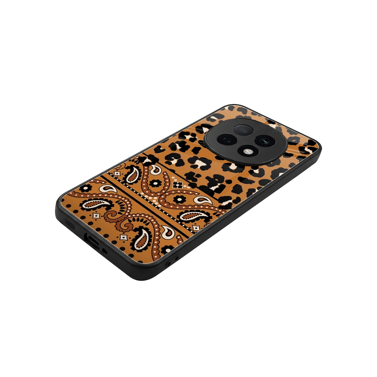 Jungle Bloom stylish phone case for oppo f29 pro 5g | glossy glass and slim fit