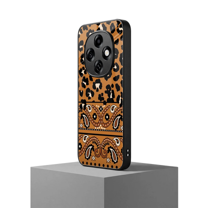 Jungle Bloom oppo f31 pro 5g mobile cover | shockproof glass phone case