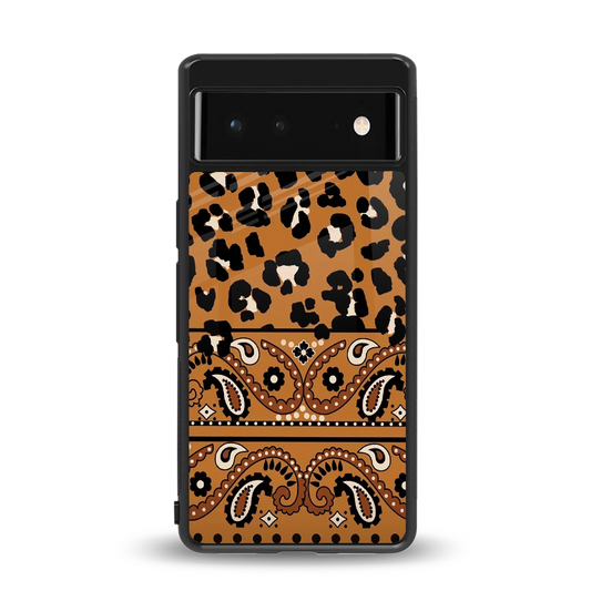 Jungle Bloom back phone cover | glass case for google pixel 6a