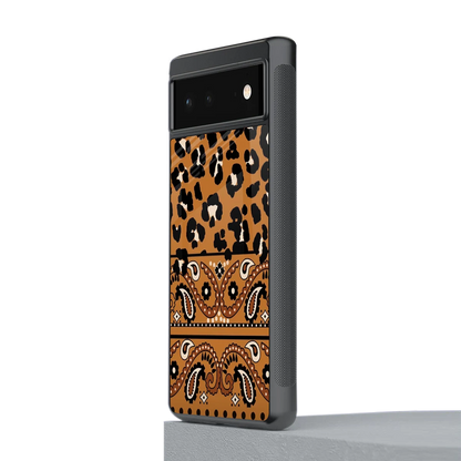 Jungle Bloom stylish phone case for google pixel 6a | glossy glass and slim fit