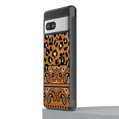 Jungle Bloom stylish phone case for google pixel 7a | glossy glass and slim fit