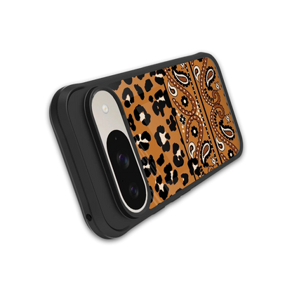 Jungle Bloom stylish phone case for google pixel 9 | glossy glass and slim fit