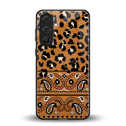 Jungle Bloom back phone cover | glass case for samsung galaxy m36 5g