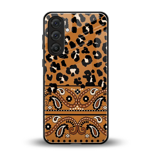 Jungle Bloom back phone cover | glass case for samsung galaxy m36 5g
