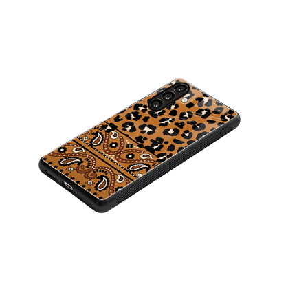 Jungle Bloom stylish phone case for samsung galaxy m36 5g | glossy glass and slim fit