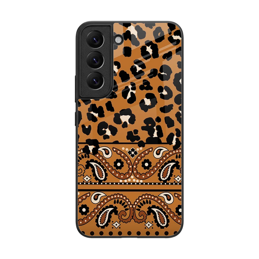 Jungle Bloom back phone cover | glass case for samsung galaxy s22