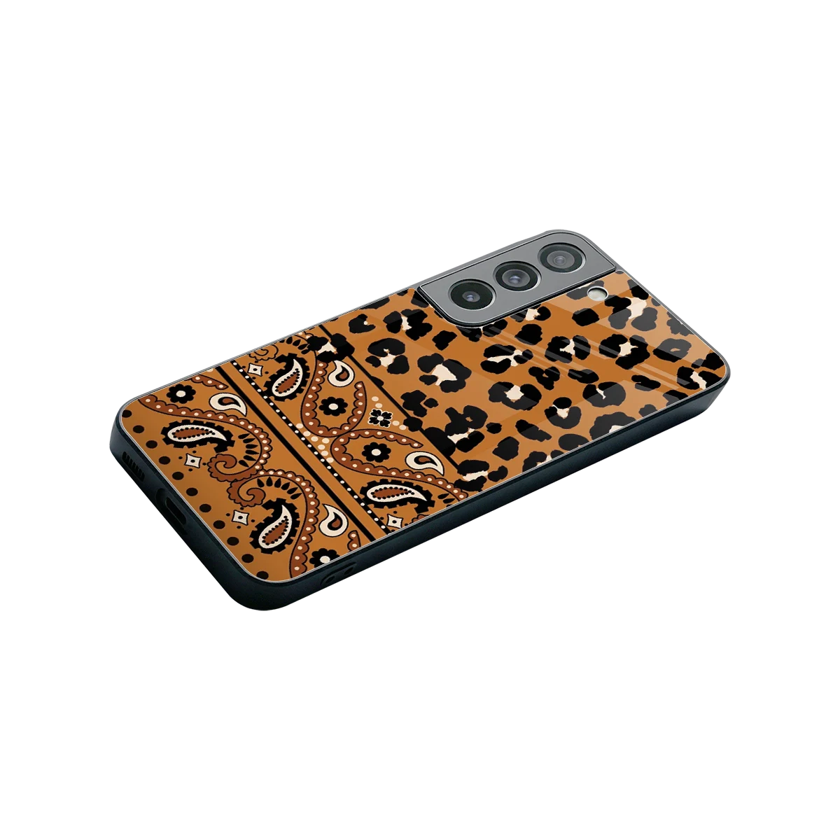 Jungle Bloom stylish phone case for samsung galaxy s22 | glossy glass and slim fit