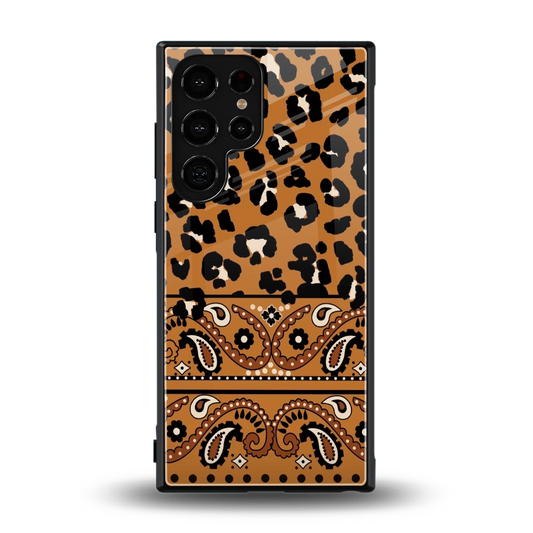 Jungle Bloom back phone cover | glass case for samsung galaxy s23 ultra