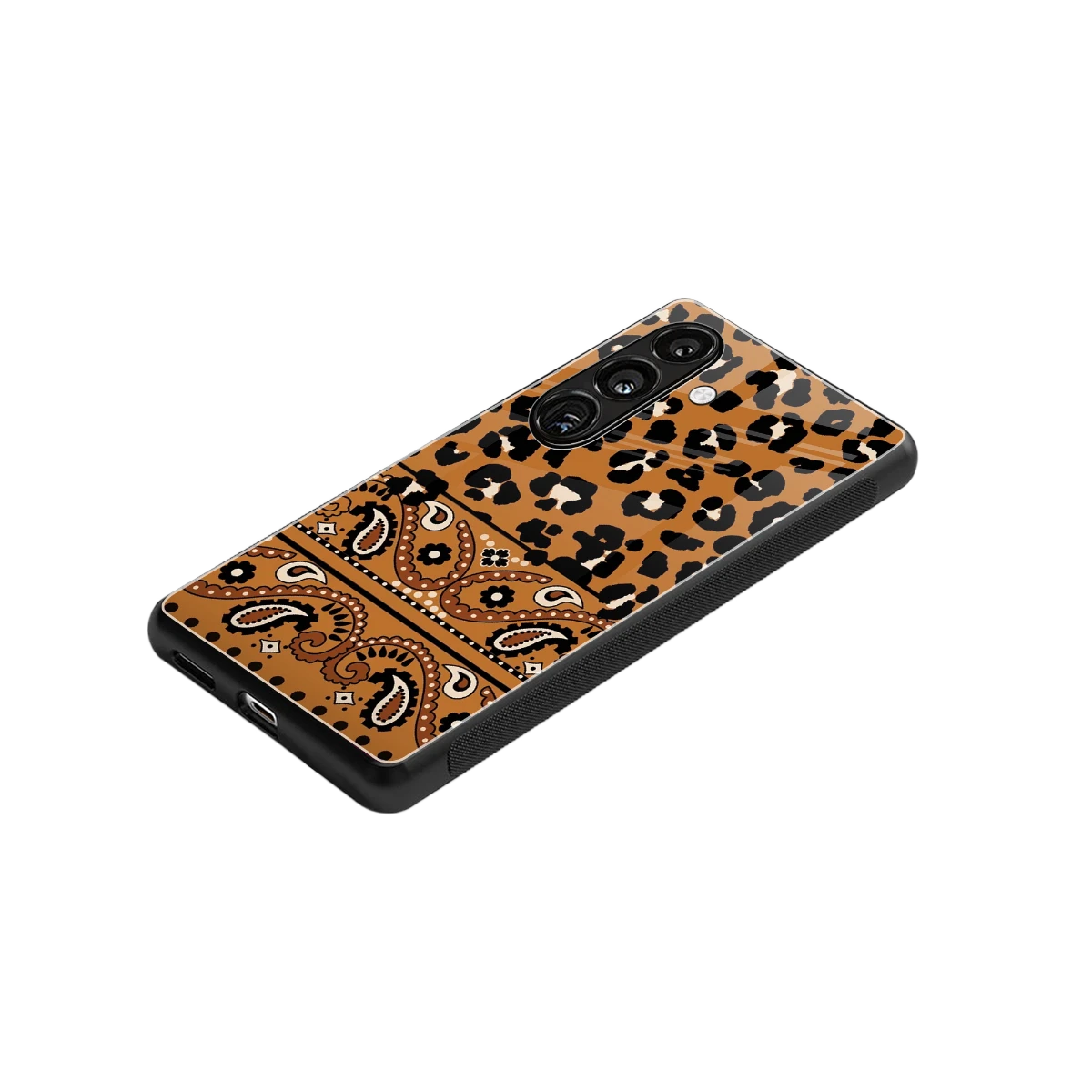 Jungle Bloom stylish phone case for samsung galaxy s24 | glossy glass and slim fit