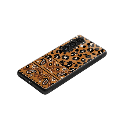 Jungle Bloom stylish phone case for samsung galaxy s24 | glossy glass and slim fit