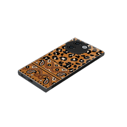 Jungle Bloom stylish phone case for vivo v30e | glossy glass and slim fit