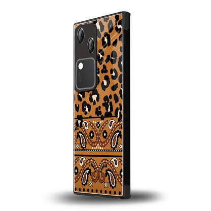 Jungle Bloom vivo v30 mobile cover | shockproof glass phone case