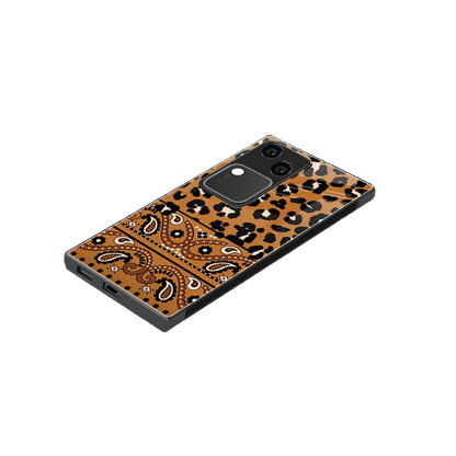 Jungle Bloom stylish phone case for vivo v30 | glossy glass and slim fit