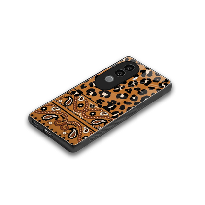Jungle Bloom stylish phone case for vivo v40e | glossy glass and slim fit