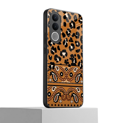 Jungle Bloom vivo v70 fe mobile cover | shockproof glass phone case