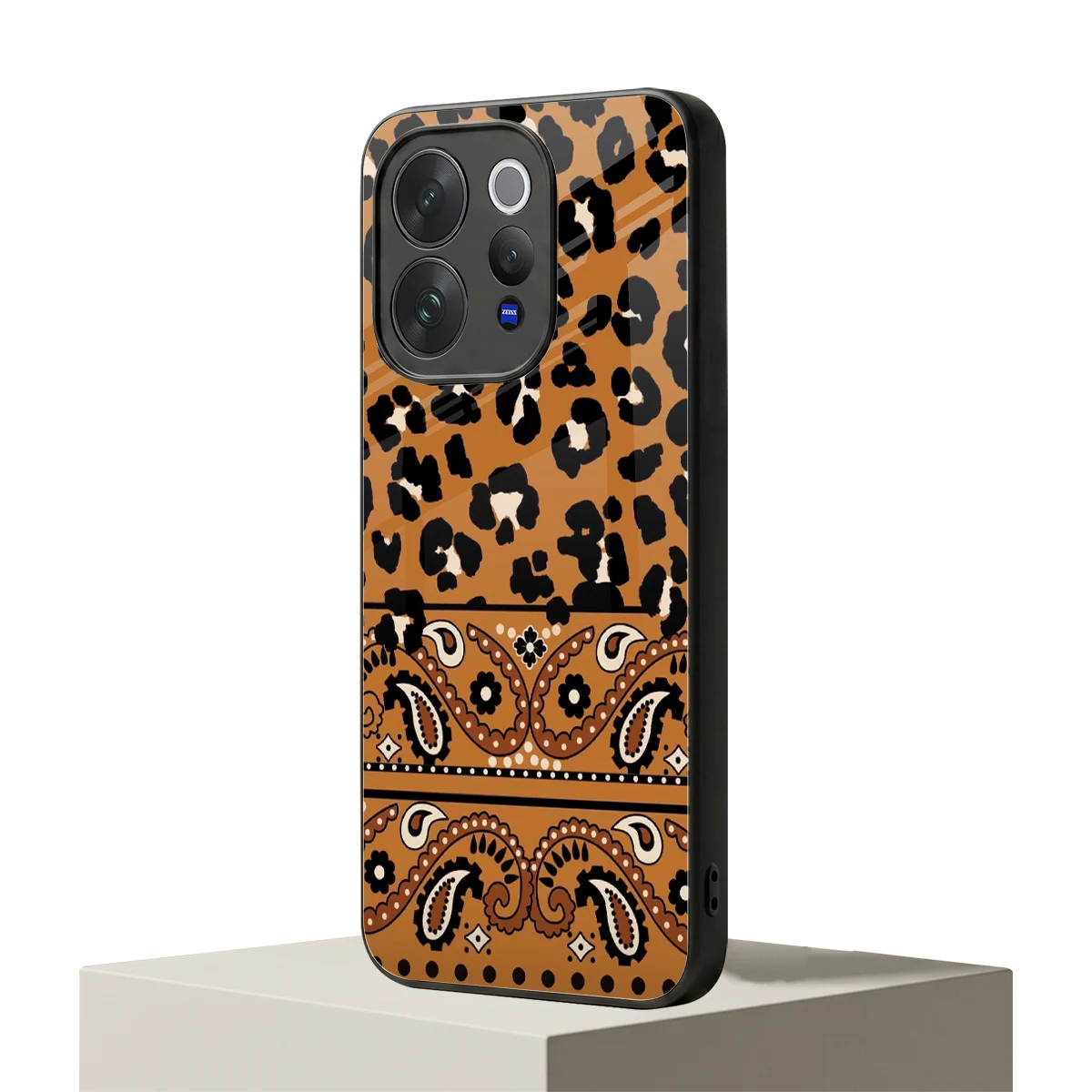 Jungle Bloom vivo v70 elite mobile cover | shockproof glass phone case