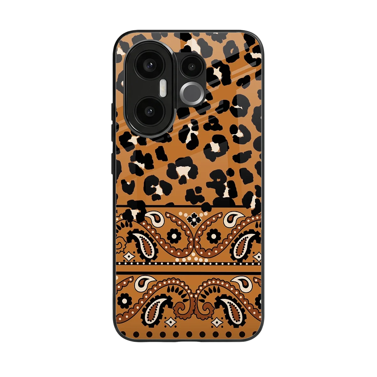 Jungle Bloom back phone cover | glass case for vivo x200 fe