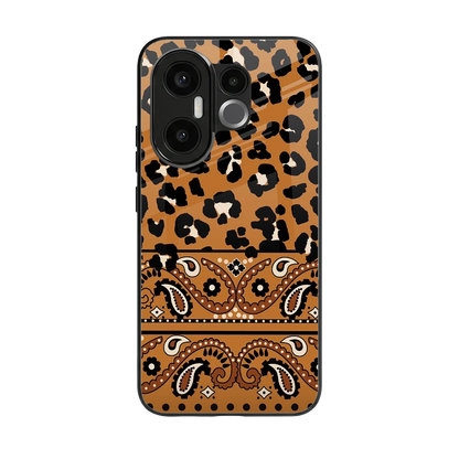 Jungle Bloom back phone cover | glass case for vivo x200 fe